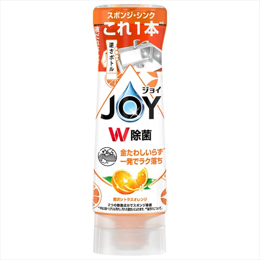 除菌ジョイコンパクト　贅沢シトラスオレンジの香り　逆さボトル【 Ｐ＆Ｇ 】 【 食器用洗剤 】