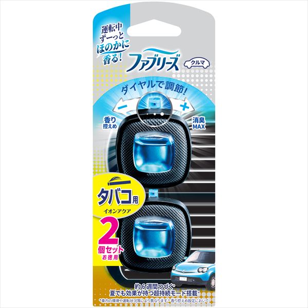 ファブリーズイージークリップタバコ用２個パック 【 Ｐ＆Ｇ 】 【 芳香剤・車用 】