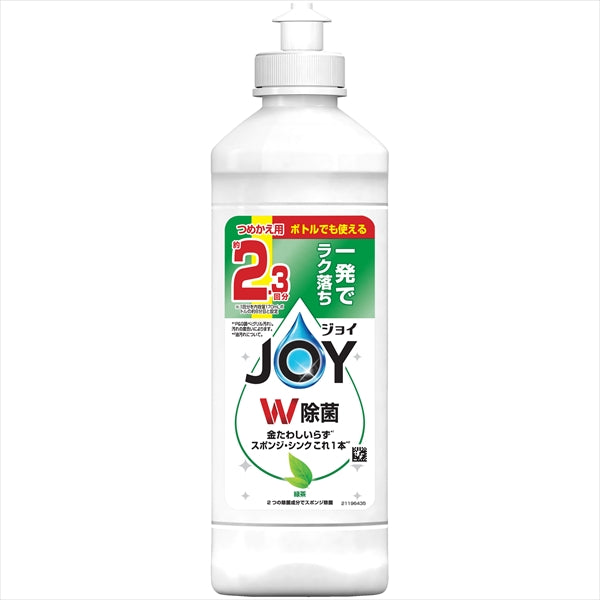 除菌ジョイコンパクト　緑茶の香り　キャップ付き詰替 【 Ｐ＆Ｇ 】 【 食器用洗剤 】