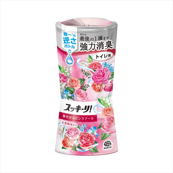 トイレのスッキーリ！ピンクブーケの香り　４００ＭＬ 【 アース製薬 】 【 芳香剤・トイレ用 】