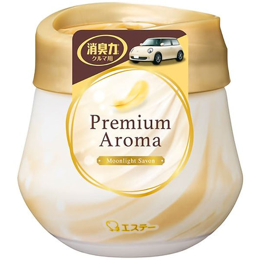 【販売終了】クルマの消臭力ＰｒｅｍｉｕｍＡｒｏｍａゲルタイプ　ムーンライトシャボン【芳香剤・車用】