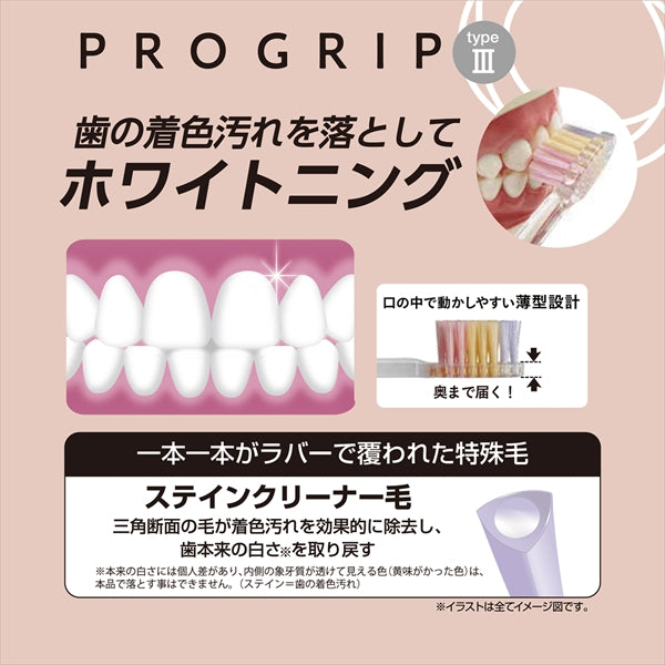 Ｂ－８０６７Ｓ　プログリップハブラシＴＹＰＥ３　やわらかめ 【 エビス 】 【 歯ブラシ 】