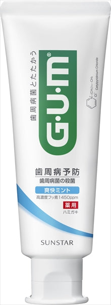 ガム・デンタルペースト　爽快タイプ　１２０ｇ 【 サンスター 】 【 歯磨き 】
