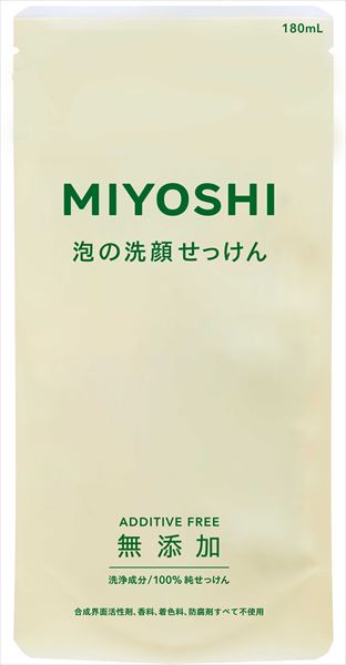 無添加泡の洗顔せっけん　詰替え 【 ミヨシ石鹸 】 【 洗顔・クレンジング 】