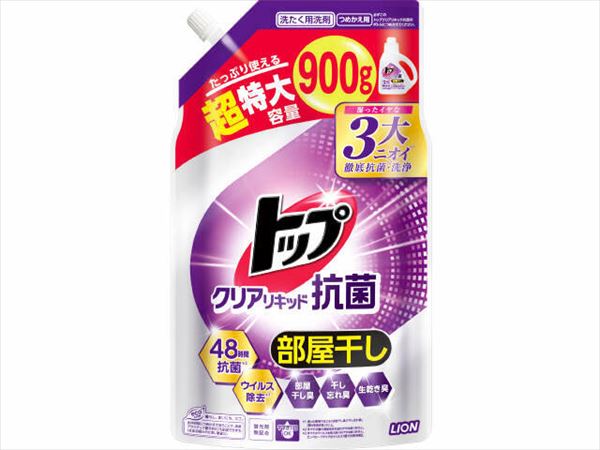 トップ　クリアリキッド　抗菌　つめかえ用　超特大 【 ライオン 】 【 衣料用洗剤 】