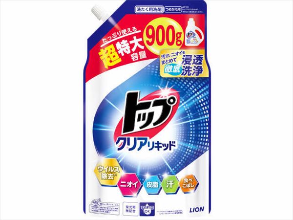 トップ　クリアリキッド　つめかえ用　超特大 【 ライオン 】 【 衣料用洗剤 】