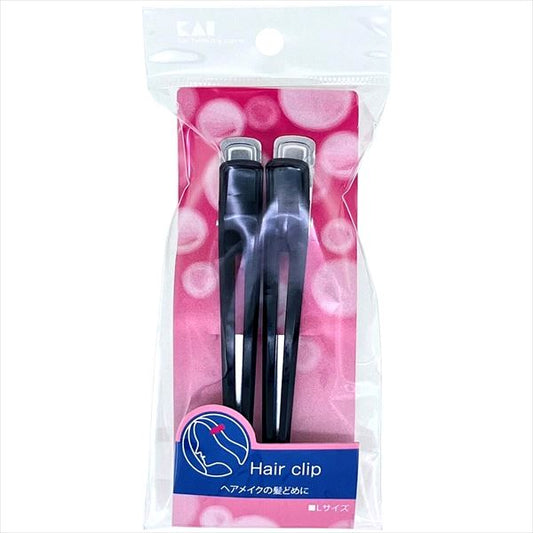 ＳＳレディーヘアクリップＬ２ＰＢＫ　ＨＬ０１４６ 【 貝印 】 【 スタイリング 】