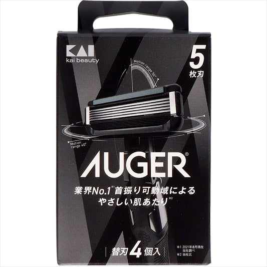 ＡＵＧＥＲ替刃４個入 【貝印】 【男性用カミソリ】