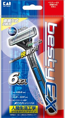 ベスティＥＸ（首振り）６Ｐ 【 貝印 】 【 男性用カミソリ 】