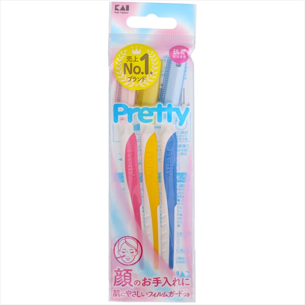 プリティフェイスＬ　３本　ＦＲＬ－３Ｐ１６ 【 貝印 】 【 女性用カミソリ 】