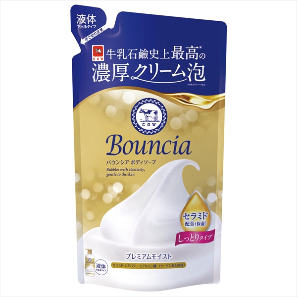 バウンシアボディソープ　プレミアムモイスト　詰替用・３４０ｍＬ 【牛乳石鹸共進社】 【ボディソープ】