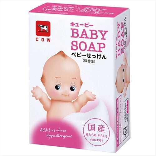 キューピー　ベビー石けん　１コ・９０ｇ 【 牛乳石鹸共進社 】 【 ベビー用品 】