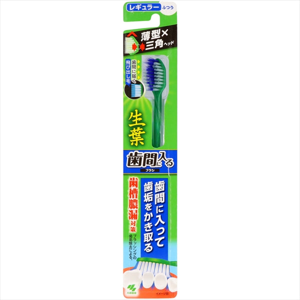 生葉歯間に入るブラシ　レギュラー　ふつう 【 小林製薬 】 【 歯ブラシ 】