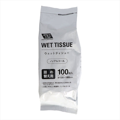 GELノンアルコールボトル詰替１００枚 【 昭和紙工 】 【 ウェットティッシュ 】