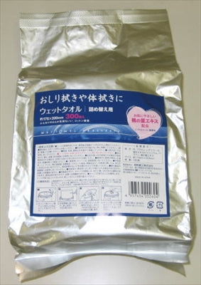 ＪＥＬウエットタオル３００枚バケツ詰替 【 昭和紙工 】 【 おしりふき 】