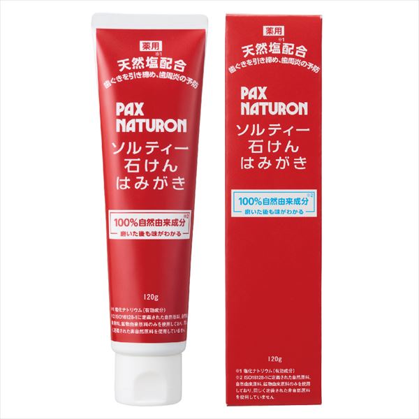 パックスナチュロン　ソルティー石けんはみがき 【 太陽油脂 】 【 歯磨き 】