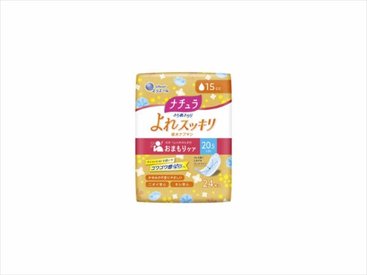 ナチュラさら肌さらりよれスッキリ吸水ナプキン２０．５ｃｍ１５ｃｃ２４枚 【大王製紙】 【生理用品】