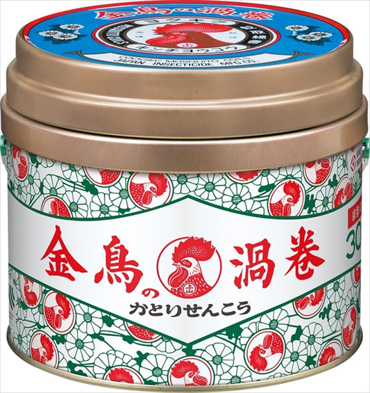 金鳥の渦巻Ｖ　３０巻（缶） 【 大日本除虫菊（金鳥） 】 【 殺虫剤・ハエ・蚊 】
