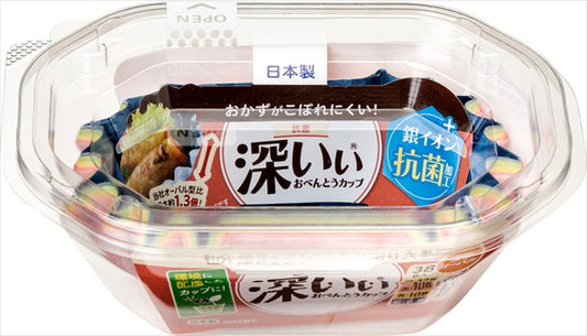 抗菌深いぃおべんとうカップ深型オーバル４色３８枚入 【 東洋アルミ 】 【 お弁当用品 】