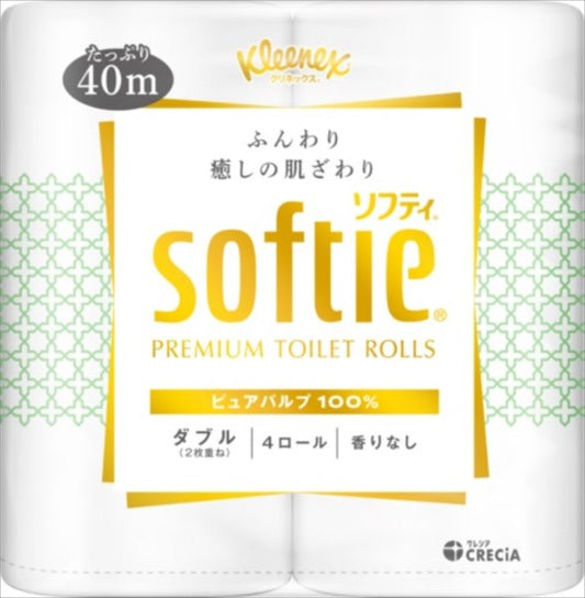 クリネックス　ソフティ　４ロール（ダブル） 【 日本製紙クレシア 】 【 トイレットペーパー 】