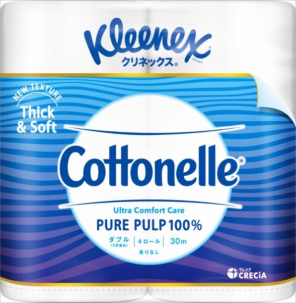 クリネックス　コトネル　４ロール（ダブル） 【 日本製紙クレシア 】 【 トイレットペーパー 】