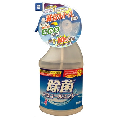 除菌アルコールスプレー減容本体４２０ＭＬ 【 友和 】 【 食器用漂白 】