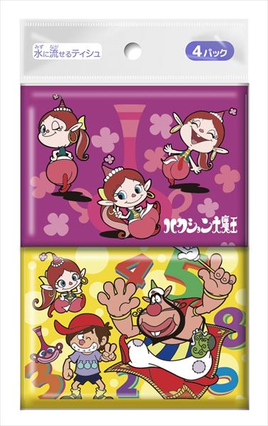 ハクション大魔王４個組 【 ダイレイ 】 【 ティッシュ 】