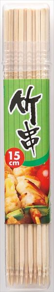 竹串１５ｃｍＮＴポリ容器入 【 やなぎプロダクツ 】 【 割箸・楊枝・竹串 】