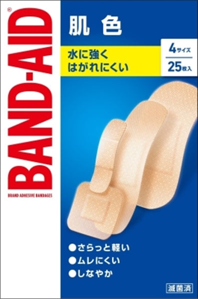 バンドエイド　肌色　４サイズ　２５枚 【 - 】 【 絆創膏 】