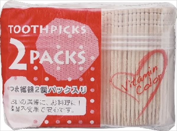 ビタミンカラー楊枝Ｌ４００×２Ｐ 【 やなぎプロダクツ 】 【 割箸・楊枝・竹串 】