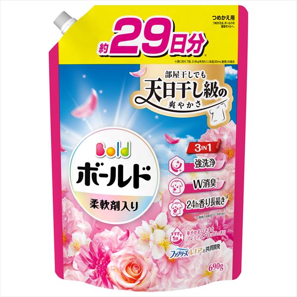 ボールドジェル華やかプレミアムブロッサムの香りつめかえ用超特大サイズ 【Ｐ＆Ｇ】 【衣料用洗剤】