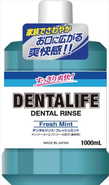 デンタライフ　フレッシュミント　１０００ＭＬ 【 ロケット石鹸 】 【 マウスウォッシュ 】