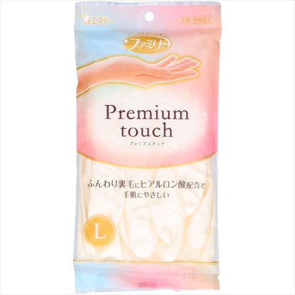 ファミリー　プレミアムタッチ　ヒアルロン酸　Ｌサイズ　　パールホワイト 【エステー】 【炊事手袋】