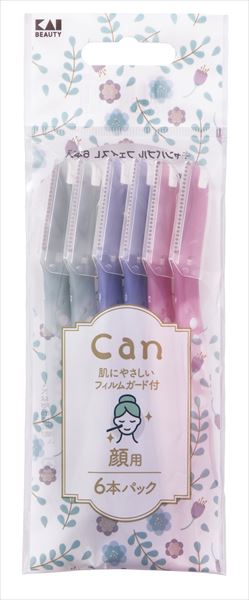 ＧＡ０１１７　キャンバブル　フェイスＬ　６本入 【 貝印 】 【 女性用カミソリ 】