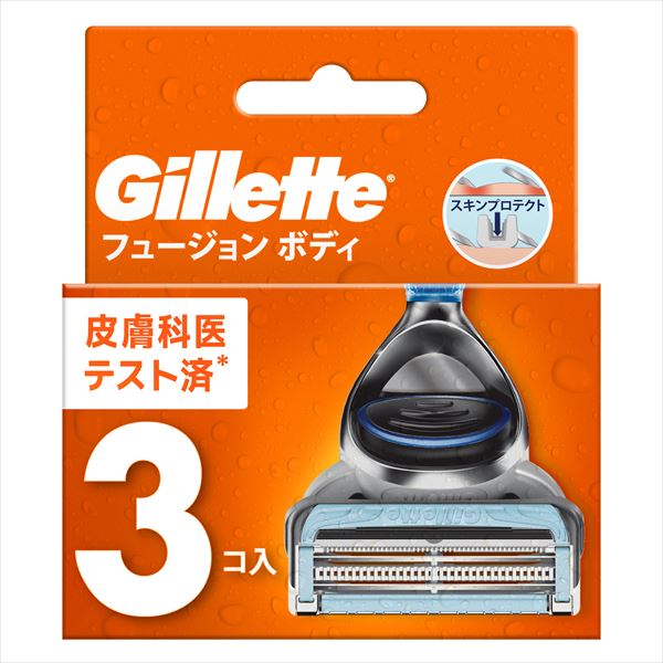 ジレットフュージョンボディ替刃 【 ジレット 】 【 男性用カミソリ 】