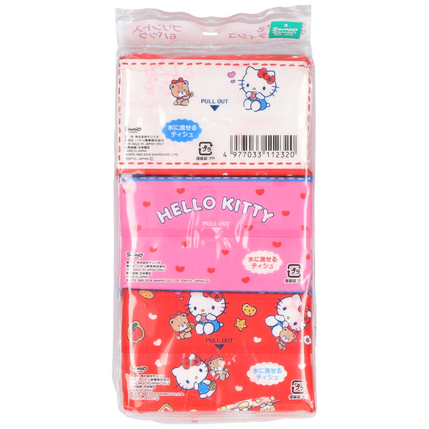 ハローキティ　ミニポケットティッシュ　６個パック 【 ハヤシ商事 】 【 ティッシュ 】