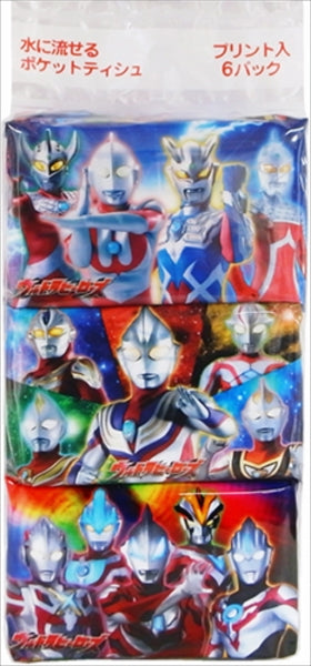 ウルトラマンポケット６Ｐ 【 ハヤシ商事 】 【 ティッシュ 】