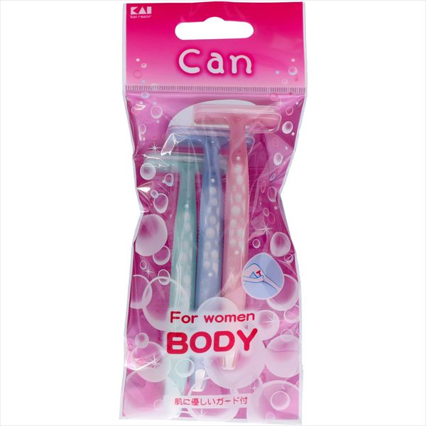 キャンバブルＴ　３本入り　ＢＯＤＹ 【 貝印 】 【 女性用カミソリ 】