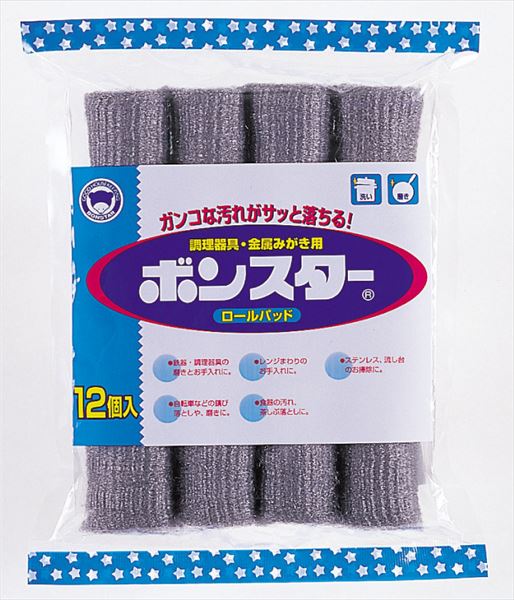 ボンスターロールパッド１２個入　Ｂ－００５ 【 ボンスター 】 【 たわし・ふきん 】
