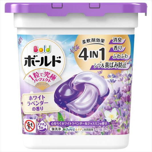 ボールドジェルボール４Ｄ心安らぐホワイトラベンダー＆ジャスミンの香り本体 【Ｐ＆Ｇ】 【衣料用洗剤】