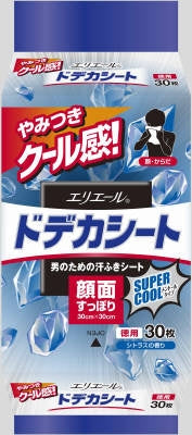 エリエールｆｏｒＭＥＮドデカシートスーパークールタイプ徳用３０枚 【大王製紙】 【ボディソープ】