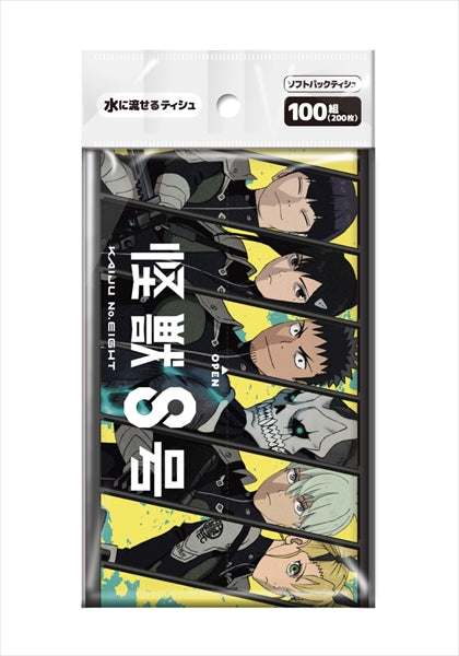 怪獣８号　ソフトパックティシュ１００組 【 ダイレイ 】 【 ティッシュ 】