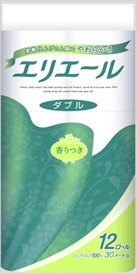 エリエールトイレットティシュー１２ロール（ダブル） 【 大王製紙 】 【 トイレットペーパー 】