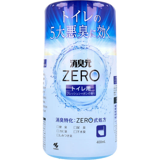 消臭元 ZERO(ゼロ) トイレ用 フレッシュシャボンの香り 400mL