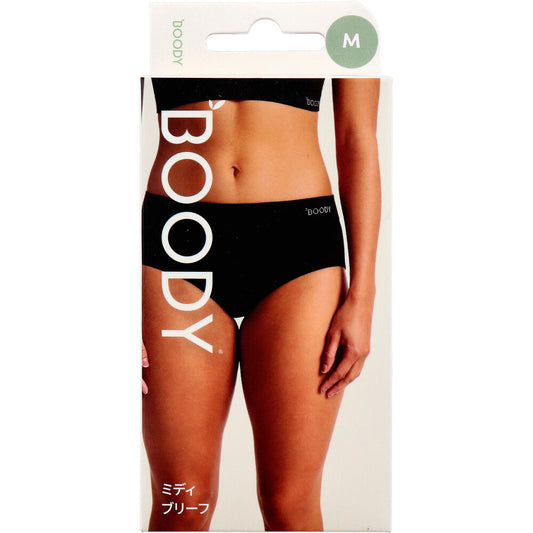 BOODY ミディ ブリーフ ブラック Mサイズ 1枚入