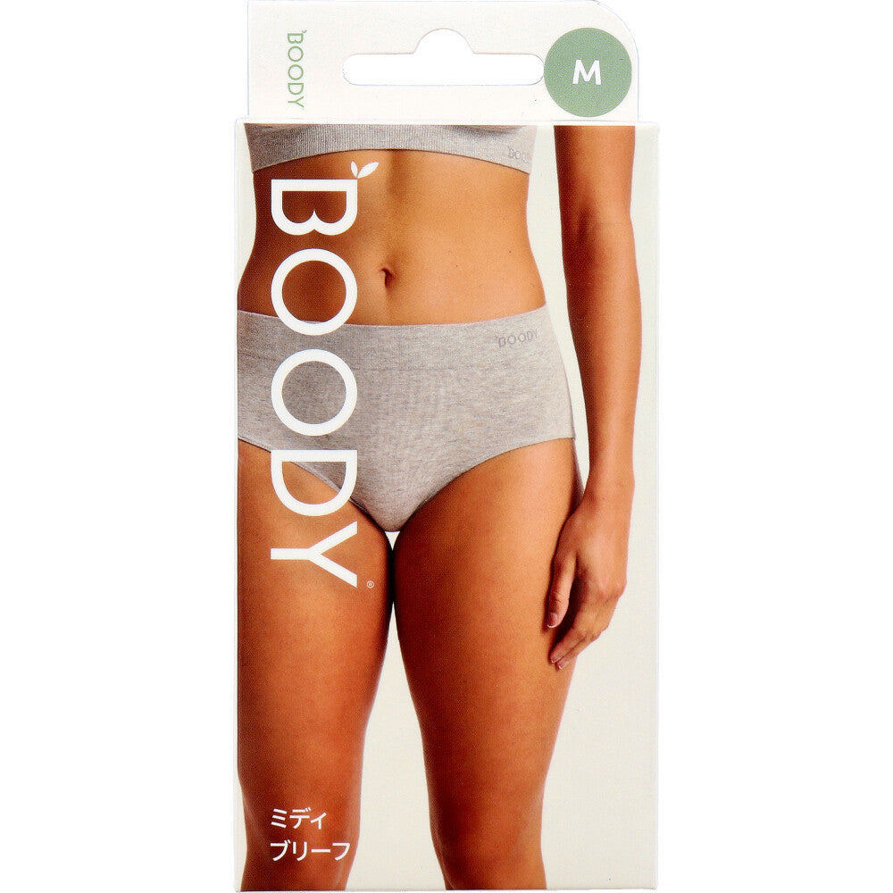 BOODY ミディ ブリーフ ライトグレー Mサイズ 1枚入