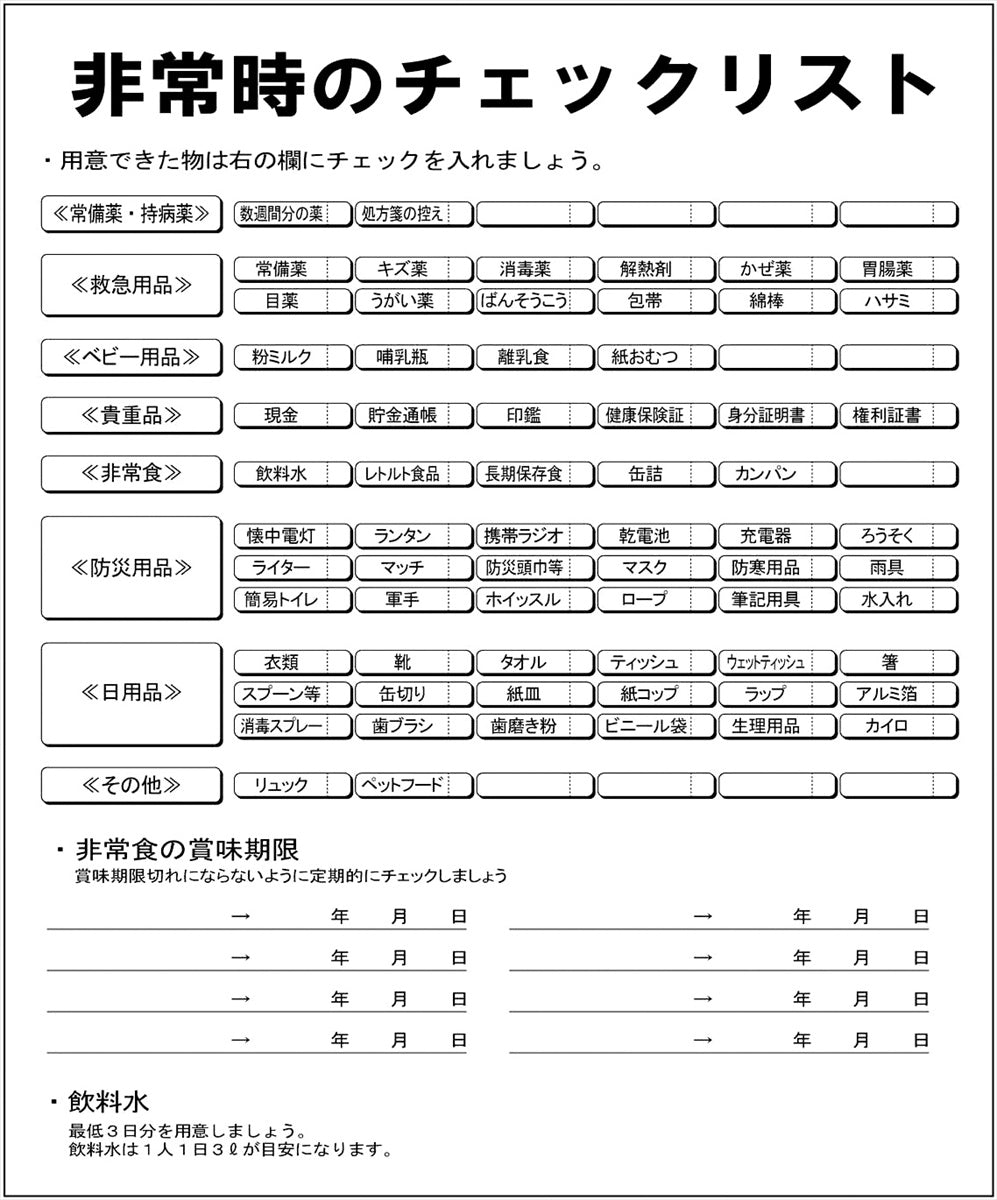 両リュック・非常用持出袋 81360