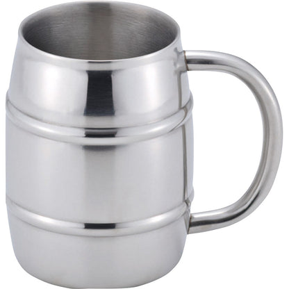 真空二重 樽缶ジョッキ３５０ｍＬ用 TJ-35