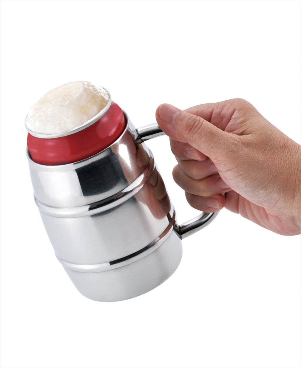真空二重 樽缶ジョッキ３５０ｍＬ用 TJ-35
