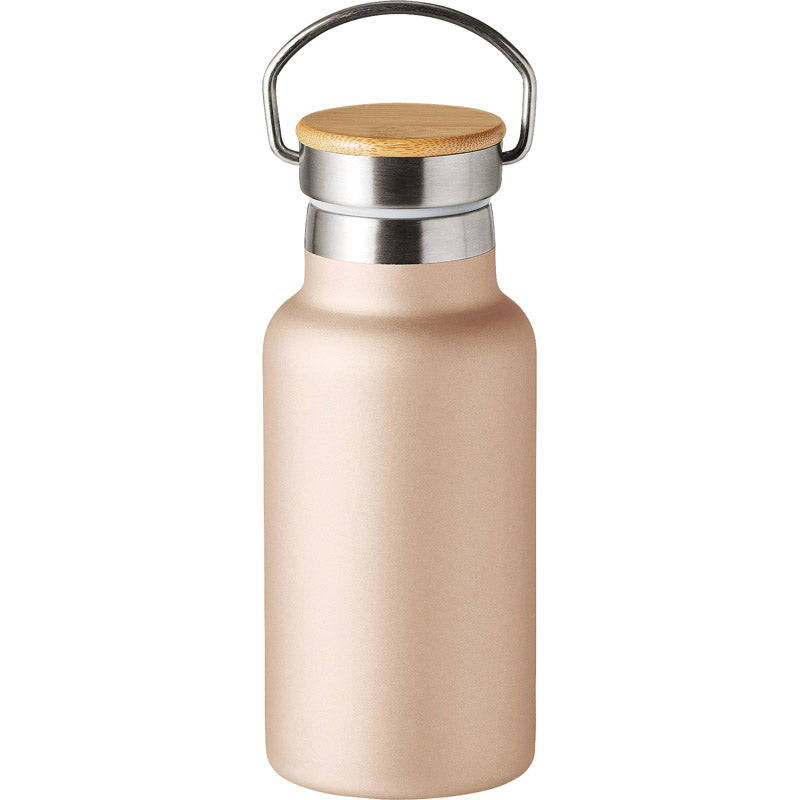 ウッドキャップ・ステンレスボトル ３５０ｍＬ シャンパンゴールド 0062-02